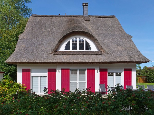 Seitenansicht von Reethaus Nixe