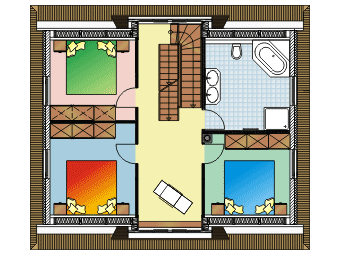 Grundriss vom Dachgeschoss