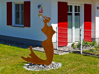 Die Nixe im Eingangsbereich